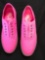New Starry Eyed neon pink canvas sneakers with illuminating sole. Size 6 men, 8 women, 12 pair