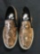 New Starry Eyed brown faux snake skin sneakers with illuminating sole. Size 7 women, 12 pair