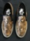 New Starry Eyed brown faux snake skin sneakers with illuminating sole. Size 6 men, 8 women, 12 pair