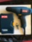Ryobi 3/8 inch drill with accessories and case, 120v, works good