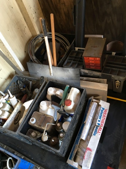 Painting supplies, plumbing supplies, assorted tools, entire pallet full