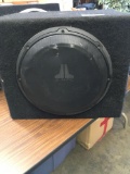 JL Audio car speaker/sub with a Rockford Fosgate P3001 amplifier