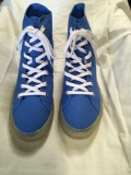 New Starry Eyed blue canvas sneakers with illuminating sole. Size 9 men, 12 pair