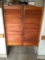 Swing doors to waitress station, brown, 3 ft. wide