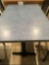 Blue top dining tables, 30 in. X 48 in.