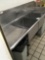 Stainless steel 2 tub sink with faucet, 6 ft.