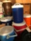 Drink coolers, assorted makes and colors, sizes 3 to 5 gallon