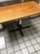 Wood top dining tables, 3 sizes