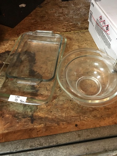 Pyrex dishes, assorted, 4 pieces