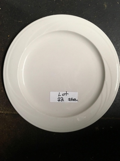 China dinner plates, 10 1/2 in.