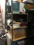 Storage rack, 4 wood shelves, 36 in. X 48 in., rack only