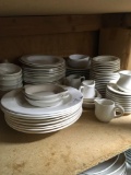 China dinnerware, assorted styles, 75 pieces