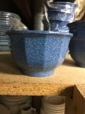 Faux enamel metal bowls, 12-14 oz., 19 pieces