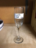 Champagne glasses, 41 pieces