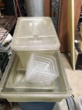 Food storage containers, lids, various sizes