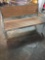 Park Style Wood with Metal Frame Bench