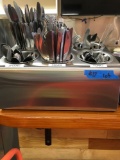 Stainless Steel Flatware Caddy with Flatware