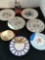Assorted vintage decorative plates. See pic for stamp/ maker