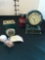 Benchmark marble clock & Roger Lascelles Clocks golf gift clock