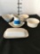 White China, assorted pieces and brands, 6 pieces