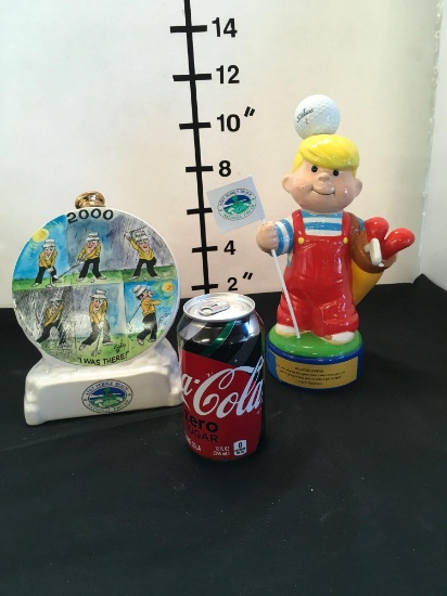 UST "I Was There" decantor & Hank Ketchman figurine