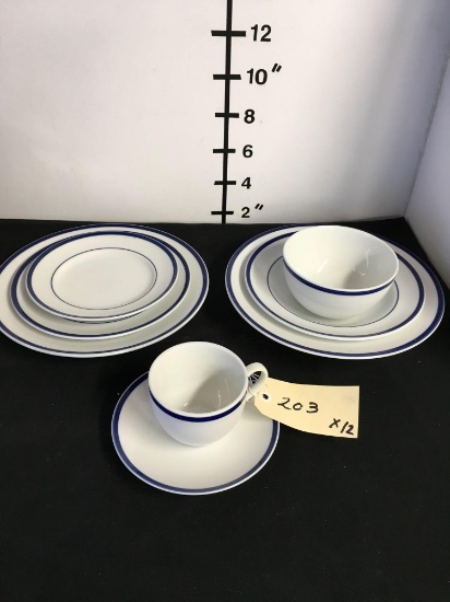 Brasserie China, 8 Piece Place Setting for 12, Williams Sonoma, Japan