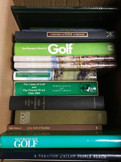 Lot of assorted golf books