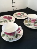 Redonte Roses Roy Birkham cups, saucers, desser plates.