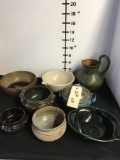 Assorted pottery items, some have stamps see pic