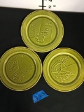 Vintage 8 1/2 in. Plates, see pic for stamps