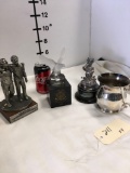 Assorted silver/ glass/ metal trophies