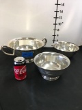 Vintage silver/ pewter bowls. See pics for stamps