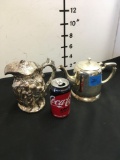 Vintage silver kettles