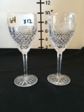 Waterford Crystal Wine Glasses, etched with AT&T Pebble Beach National Pro-Am, 1995