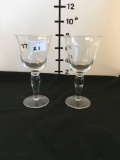 Crystal Water Goblets, Large, 12 pieces