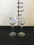 Crystal Water Goblets, Small, 14 pieces