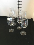 JR Crystal Wine Glasses, 3 sizes, and JR Crystal Brandy Glasses