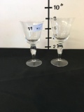 Crystal Water Goblets, 7 pieces