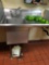 Duke S/S Single tub sink with faucet, right hand drainage,9 in back splash. Peppers NOT included