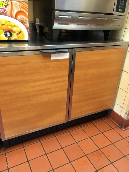 Duke work top cooler, model RUF- 48 M, 120 volt, on casters . Contents in it not included