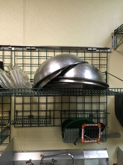 Shelving 1) 36" in x 18" adjustable shelf, 2) storage baskets only,- Misc items not included