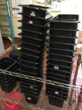 Lot of assorted size plastic inserts( 70 pieces), lids and drainage . See pics