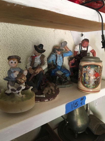 Figurines and cup