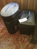 Staples shredder and file cubby