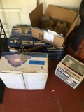 Assorted light fixtures and fan