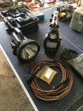 Assorted tools, Drill, Electrical Cord, Jeep light, Hyundai drill, etc ( garage area 1 )