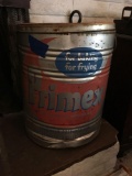 Vintage large advertising Primex tin can.