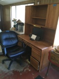 6 drawer computer desk and office chair (does not include computer)