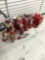 Lot of assorted fire extinguishers and mounts