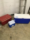 Rubbermaid, Igloo and Coleman ice chests